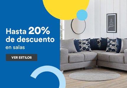 Anuncio: Hasta 20% de descuento en salas. Pulsa aquí para descubrir estilos.