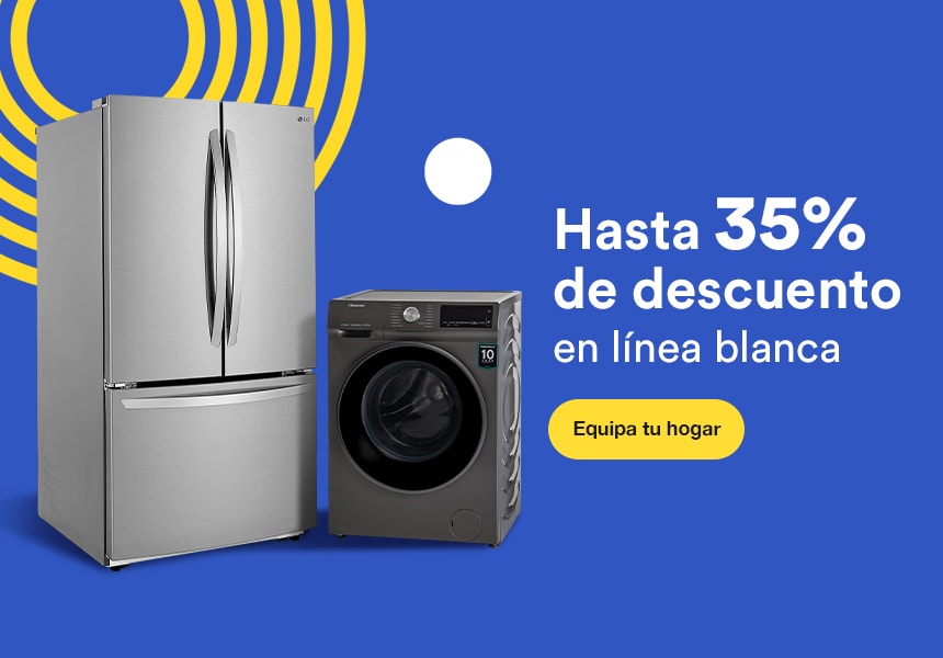 Anuncio: Hasta 35% de descuento en línea blanca. Pulsa aquí para equipar tu hogar.