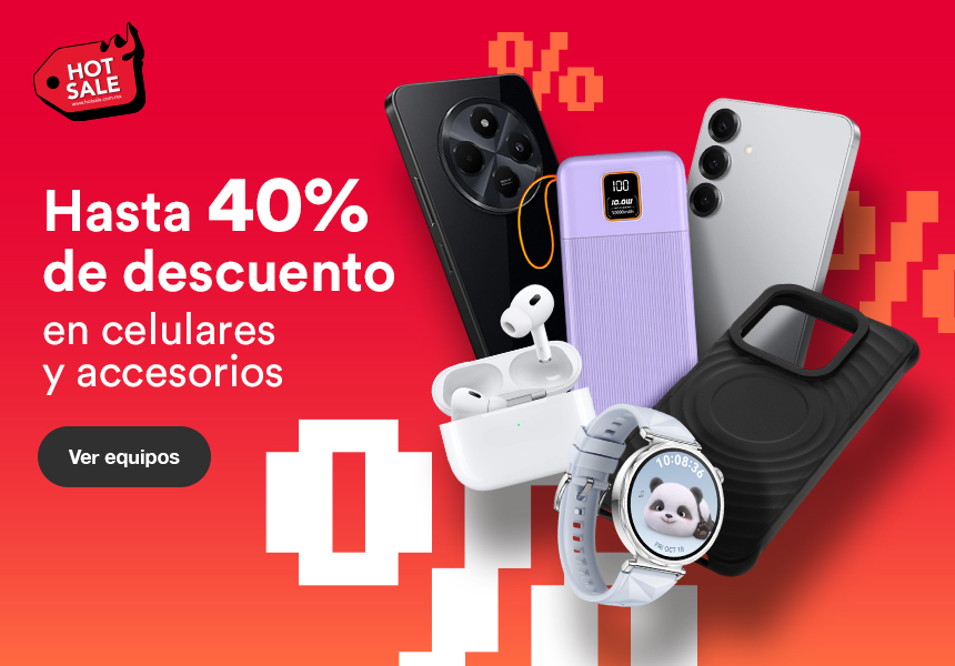 Hot Sale 2025. Hasta 40% de descuento en celulares y accesorios. Pulsa aquí para descubrir equipos.