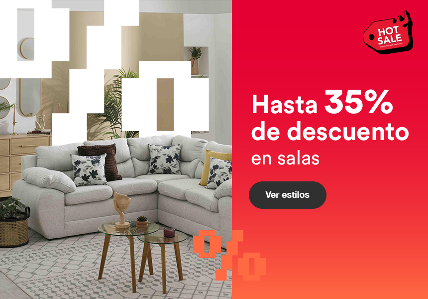 Hot Sale 2025. Hasta 35% de descuento en salas. Pulsa aquí para conocer estilos.