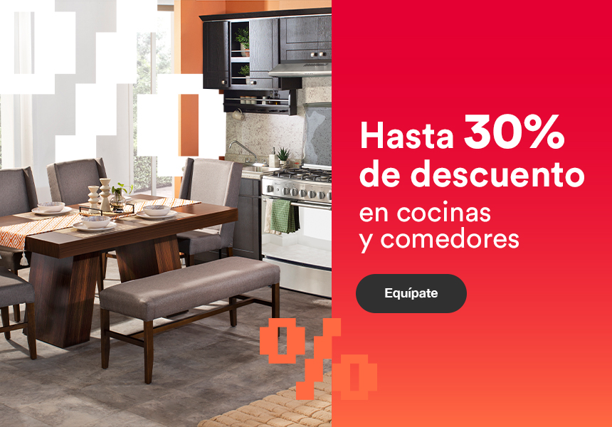 Anuncio: Hasta 30% de descuento en cocinas y comedores. Pulsa aquí para equiparte.