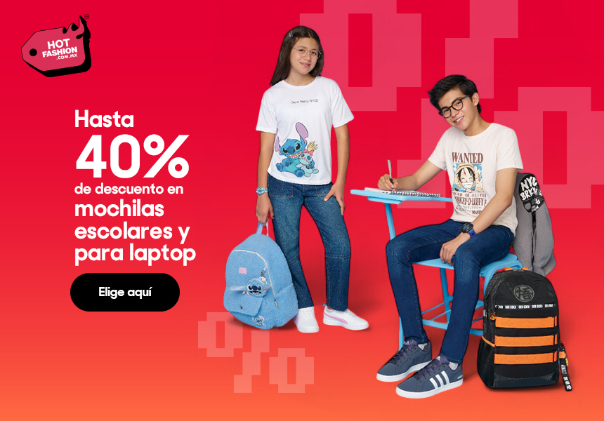 Anuncio: Hot Fashion 2025. Hasta 40% de descuento en mochilas escolares y para laptop. Pulsa aquí para elegir.