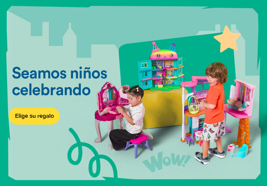 Anuncio: Seamos niños celebrando. Pulsa aquí para elegir el regalo de tu peque.