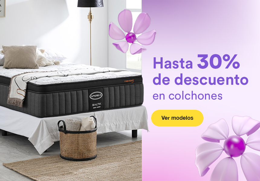 Anuncio: Hasta 30% de descuento en colchones. Pulsa aquí para renovar el de mamá.