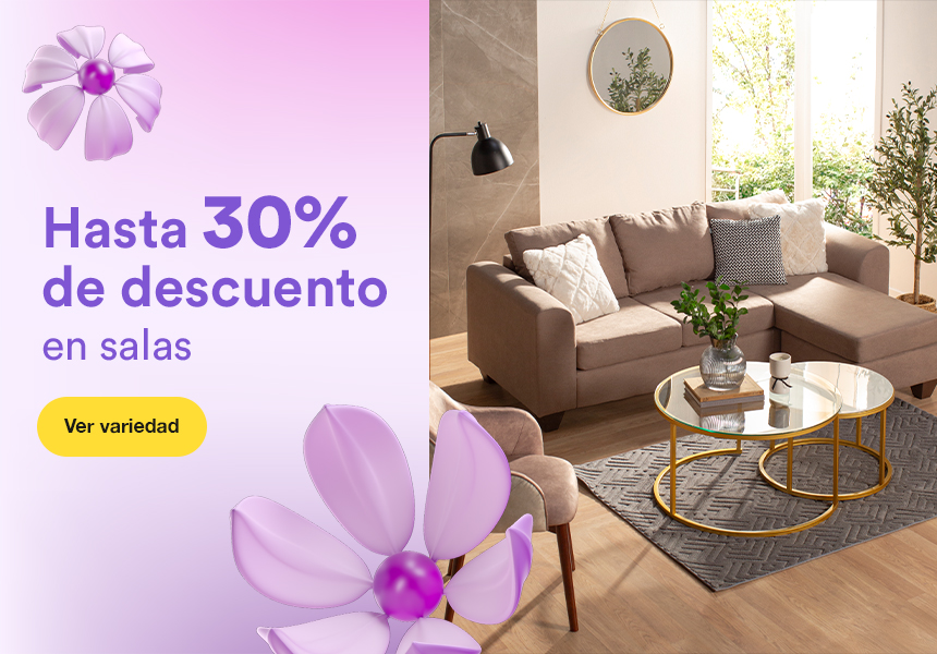 Anuncio: Hasta 30% de descuento en salas. Pulsa aquí para conocer la variedad.