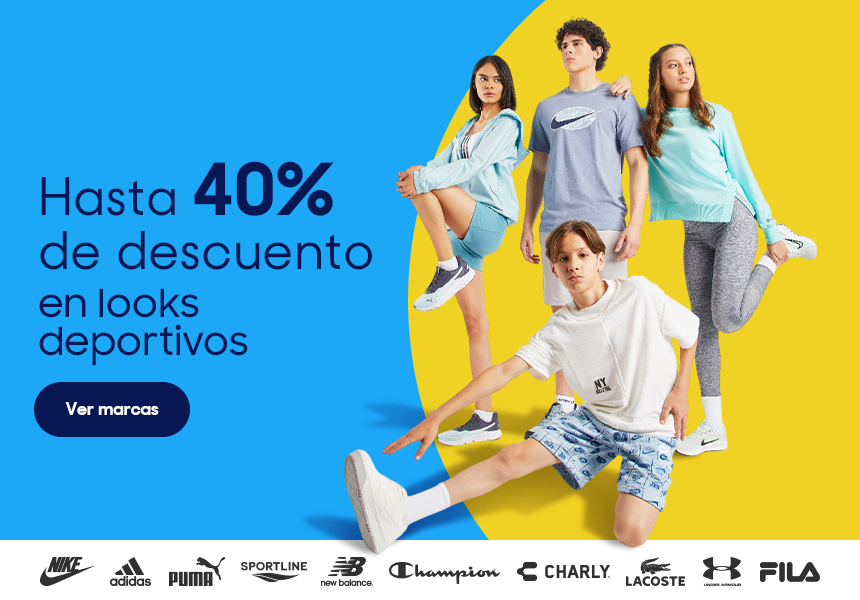 Anuncio: Hasta 40% de descuento en looks deportivos. Pulsa aquí para descubrir marcas.