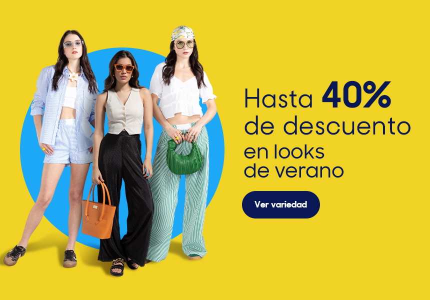 Anuncio: Hasta 40% de descuento en looks para el verano. Pulsa aquí para descubrir tendencias.