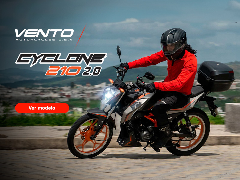 Anuncio: Vento. Cyclone 210, dos punto cero. Pulsa aquí para descubrir este modelo de motocicleta.