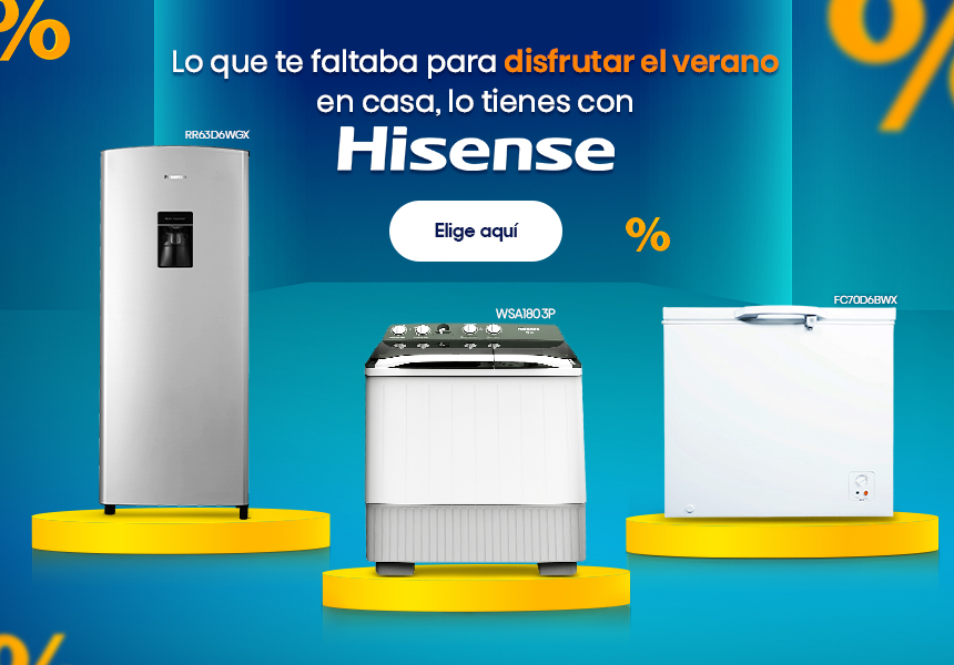 Anuncio: Hisense tiene todo lo que necesitas para disfrutar el verano en casa. Pulsa aquí para elegir refrigeradores, congeladores, lavadoras y más de Hisense.