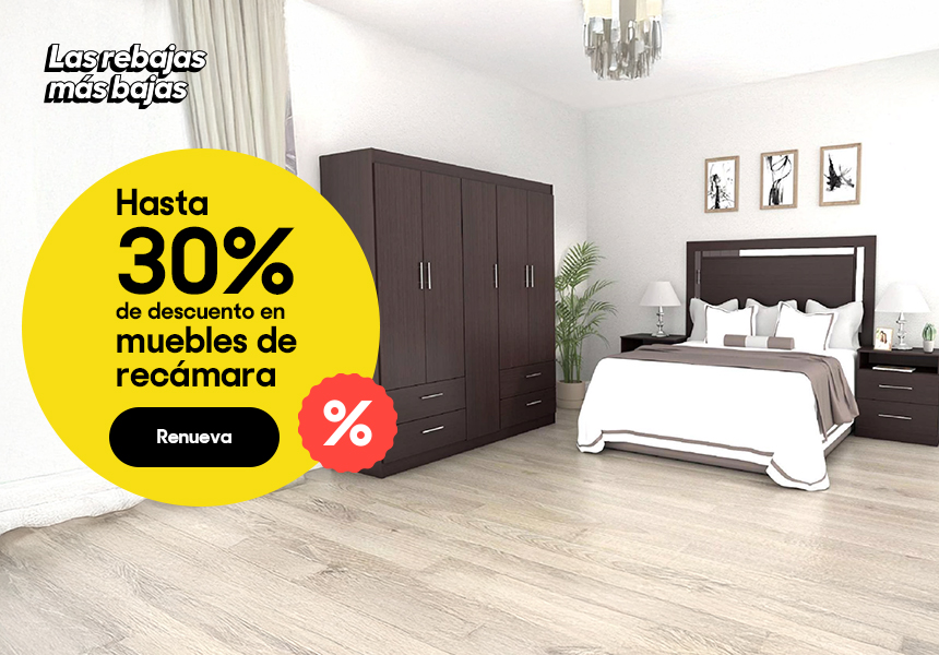 Anuncio: Hasta 30% de descuento en muebles para recámara. Pulsa aquí para renovar.