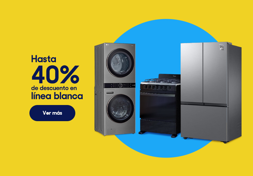 Anuncio: Hasta 40% de descuento en línea blanca. Pulsa aquí para equipar tu casa.