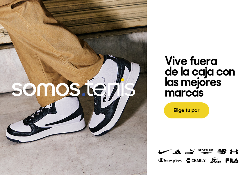 Anuncio: Somos tenis. Vive fuera de la caja con las mejores marcas. Pulsa aquí para elegir tu par.