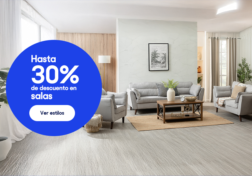 Anuncio: Hasta 30% de descuento en salas. Pulsa aquí para descubrir estilos.