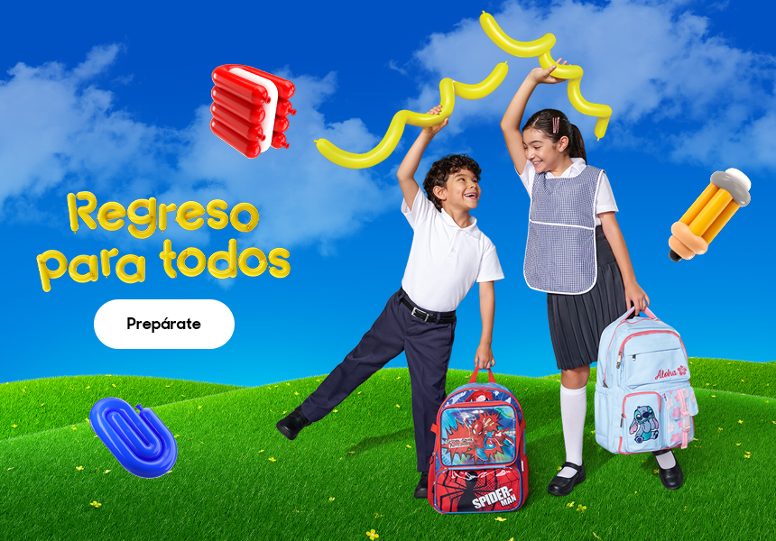 Anuncio: Regreso para todos. Pulsa aquí para encontrar artículos escolares.