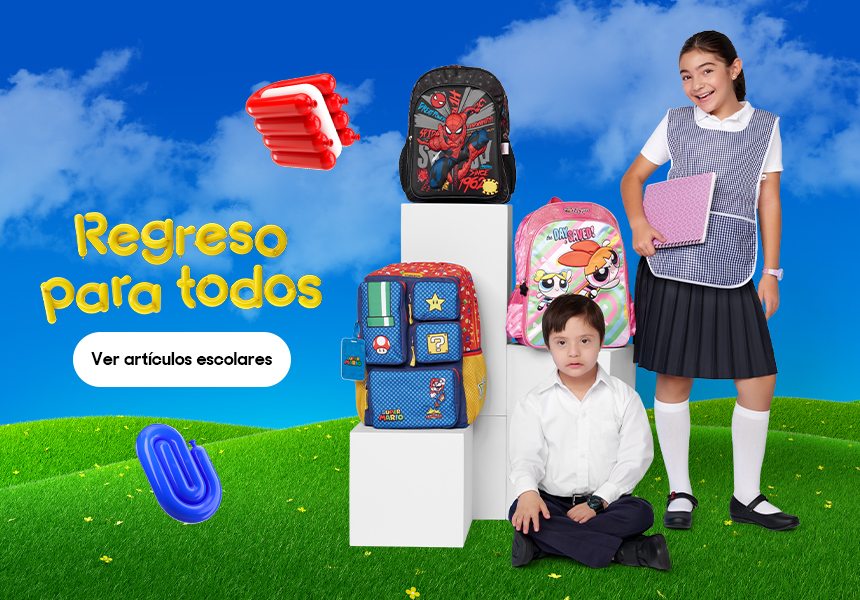 Anuncio: Regreso para todos. Pulsa aquí para descubrir artículos escolares.
