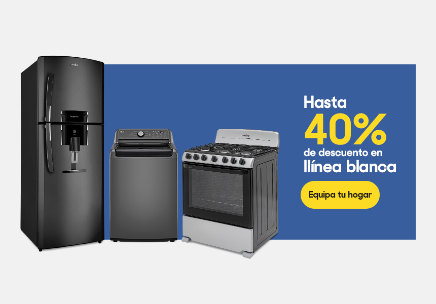 Hasta 40% de descuento en línea blanca. Pulsa aquí para ver más.