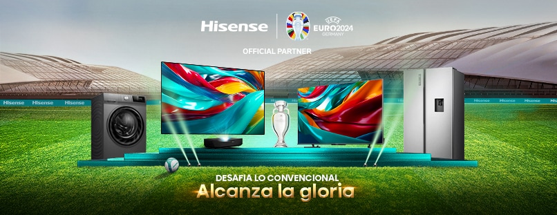 Hisense. UEFA Euro 2024 Germany. Desafía lo convencional, alcanza la gloria. Pulsa aquí para ver artículos de la marca.